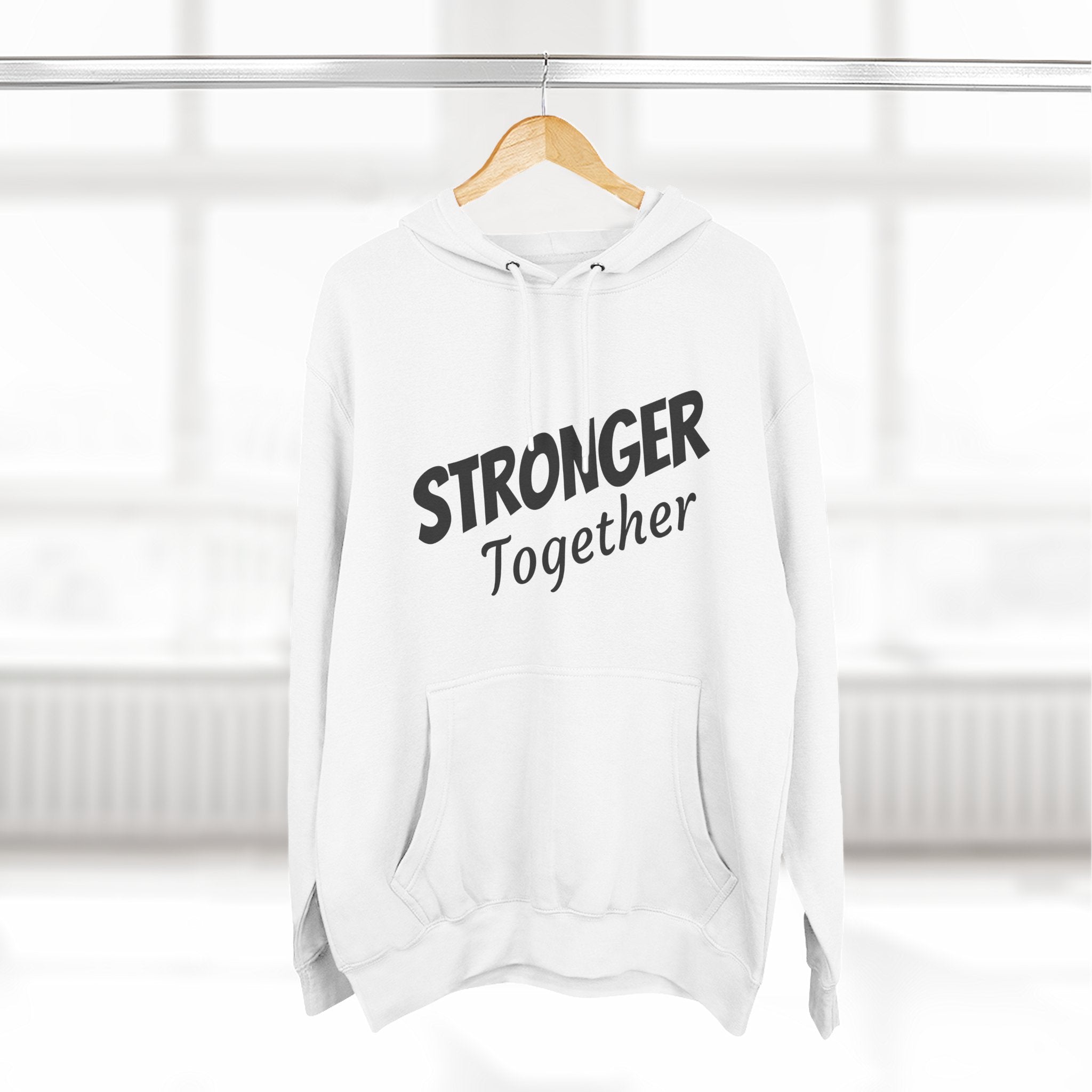 Stronger Together Hoodie — Solidarity Graphic Fleece Pullover