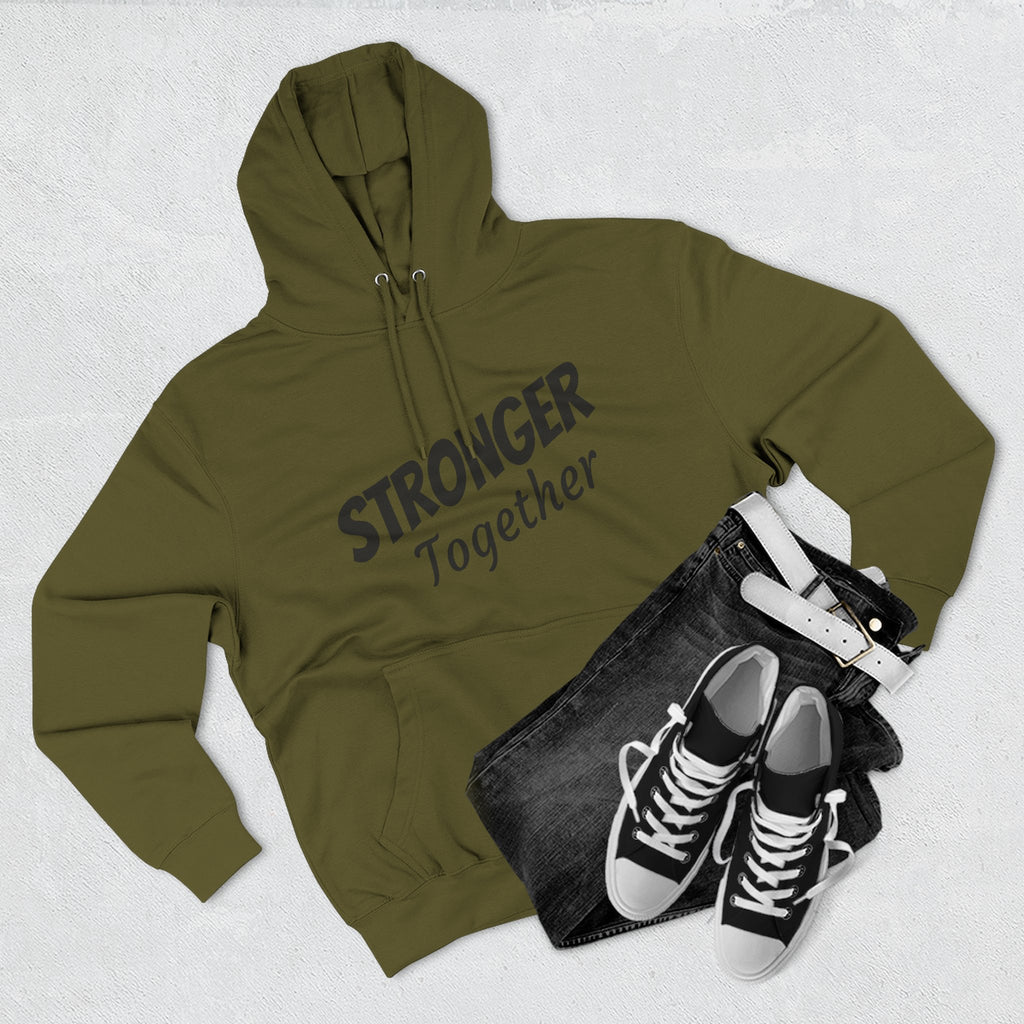 Stronger Together Hoodie — Solidarity Graphic Fleece Pullover