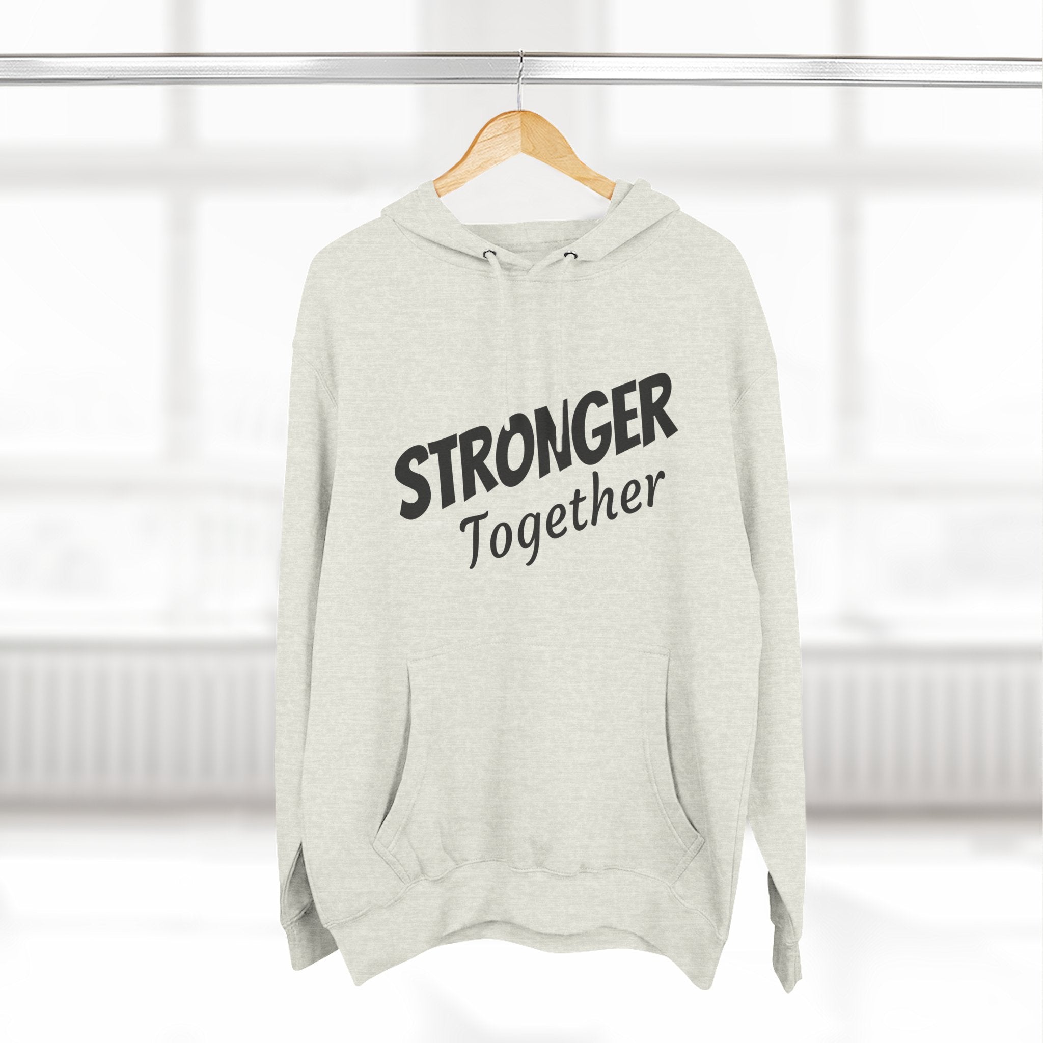 Stronger Together Hoodie — Solidarity Graphic Fleece Pullover