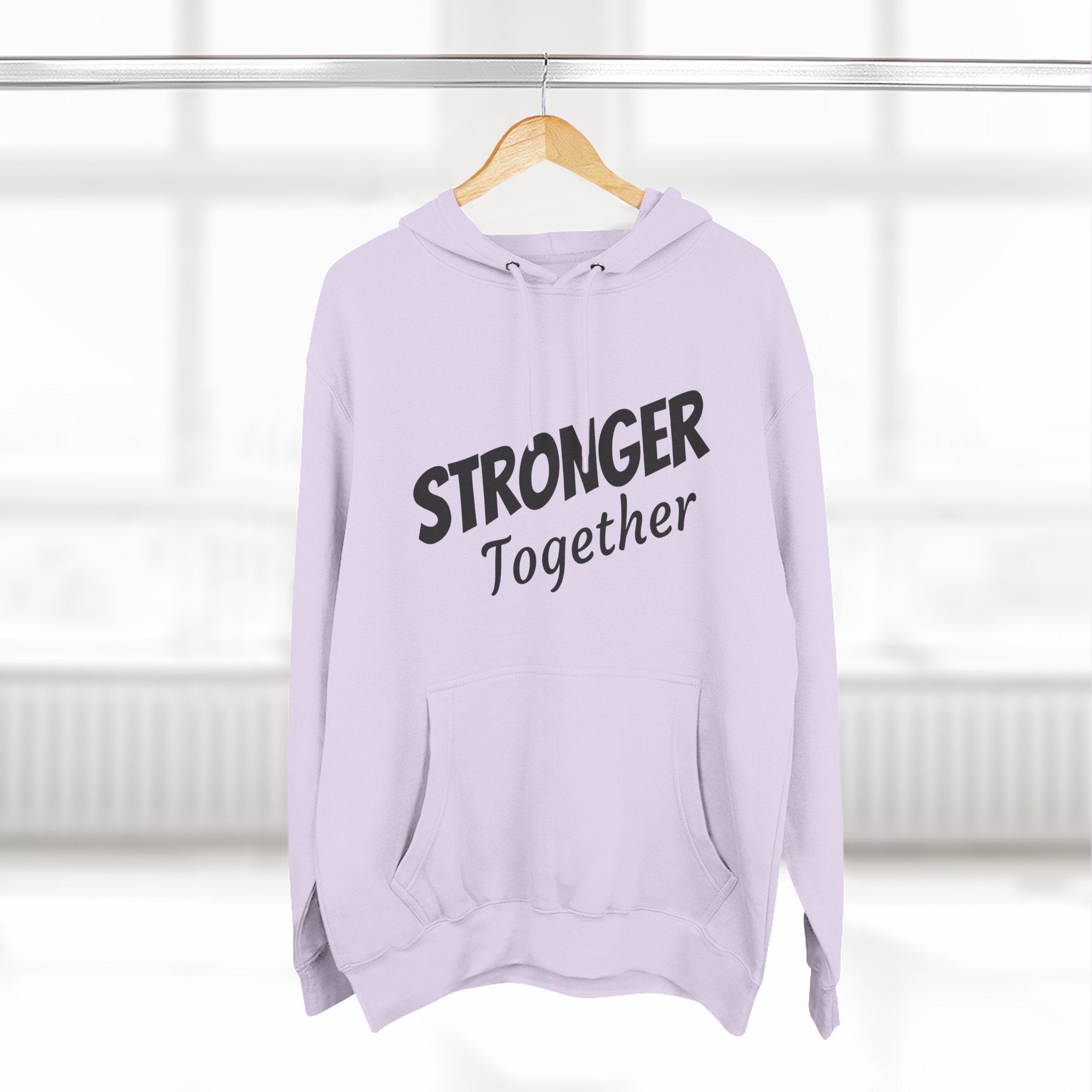 Stronger Together Hoodie — Solidarity Graphic Fleece Pullover