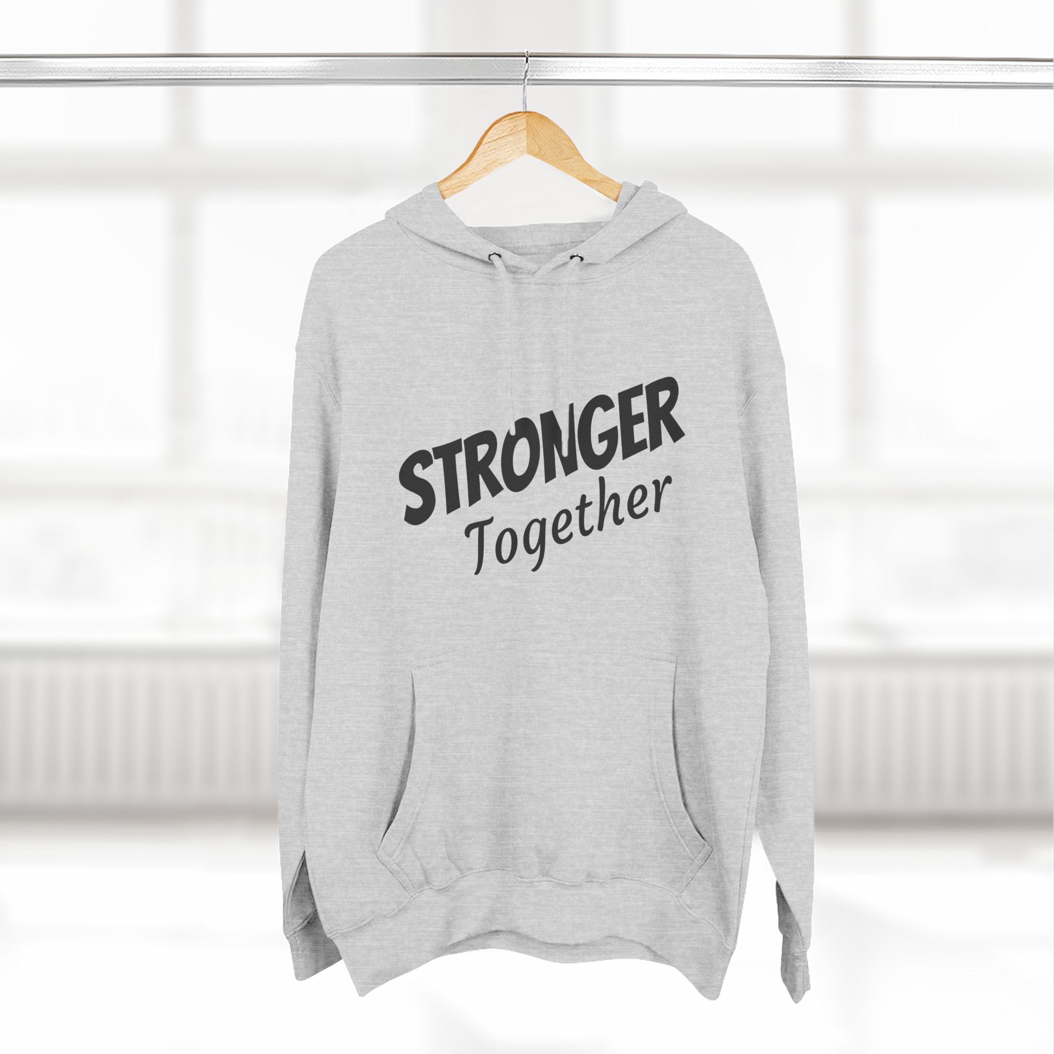 Stronger Together Hoodie — Solidarity Graphic Fleece Pullover