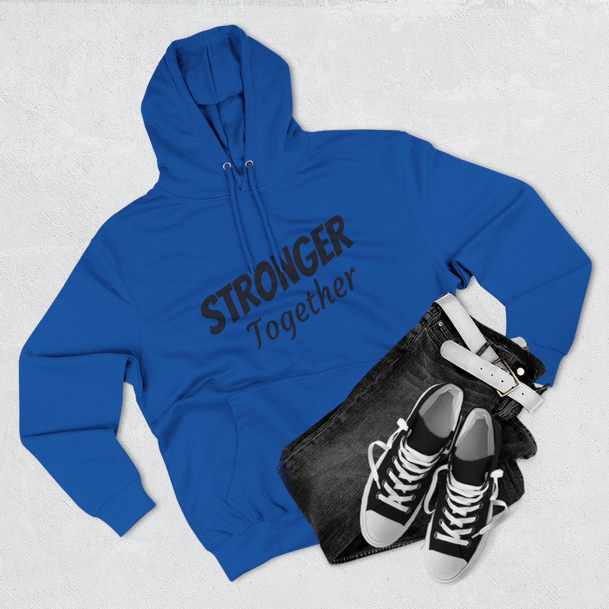 Stronger Together Hoodie — Solidarity Graphic Fleece Pullover
