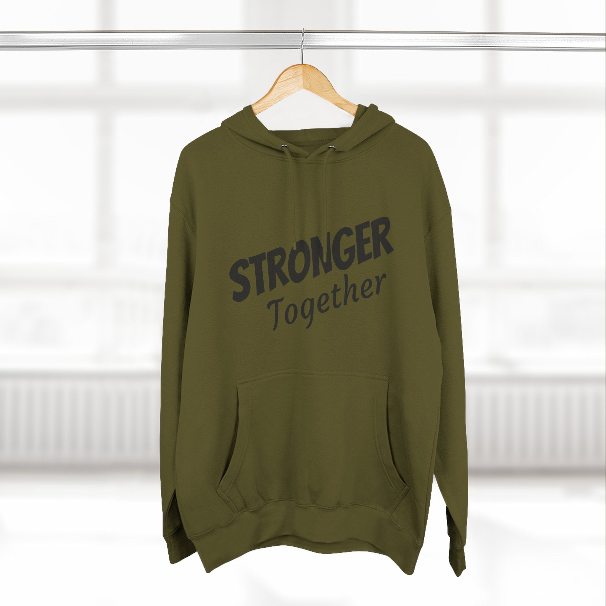 Stronger Together Hoodie — Solidarity Graphic Fleece Pullover